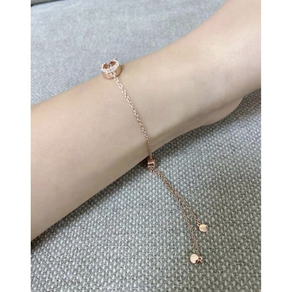 Coach 91427 Pave Signature Slider Bracelet, Gold NWT, Org $78, Limited Edition - Picture 6 of 10